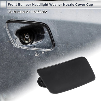 Front Right Side Bumper Headlight Washer Nozzle Cover for BMW 335i Unpainted