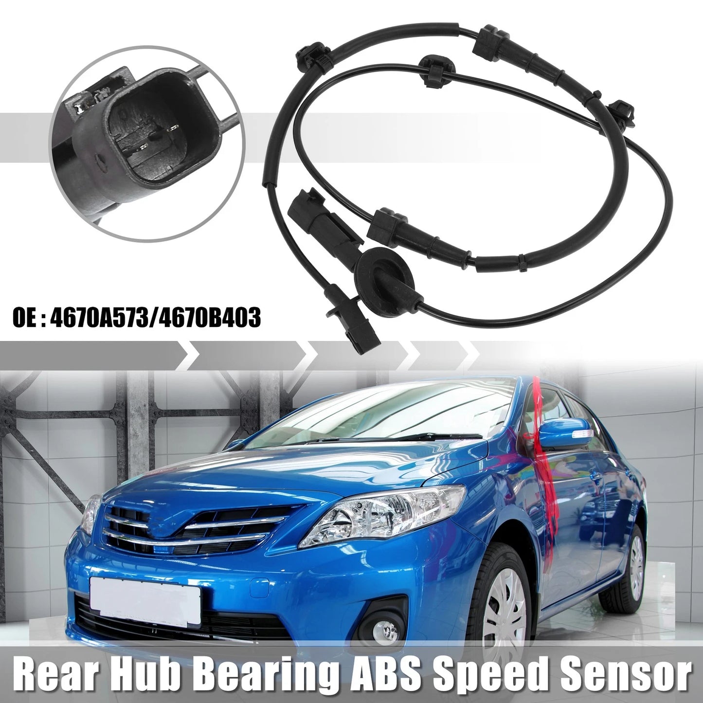 Rear Left ABS Speed Sensor for Mitsubishi ASX (2010–2020) No. 4670A573