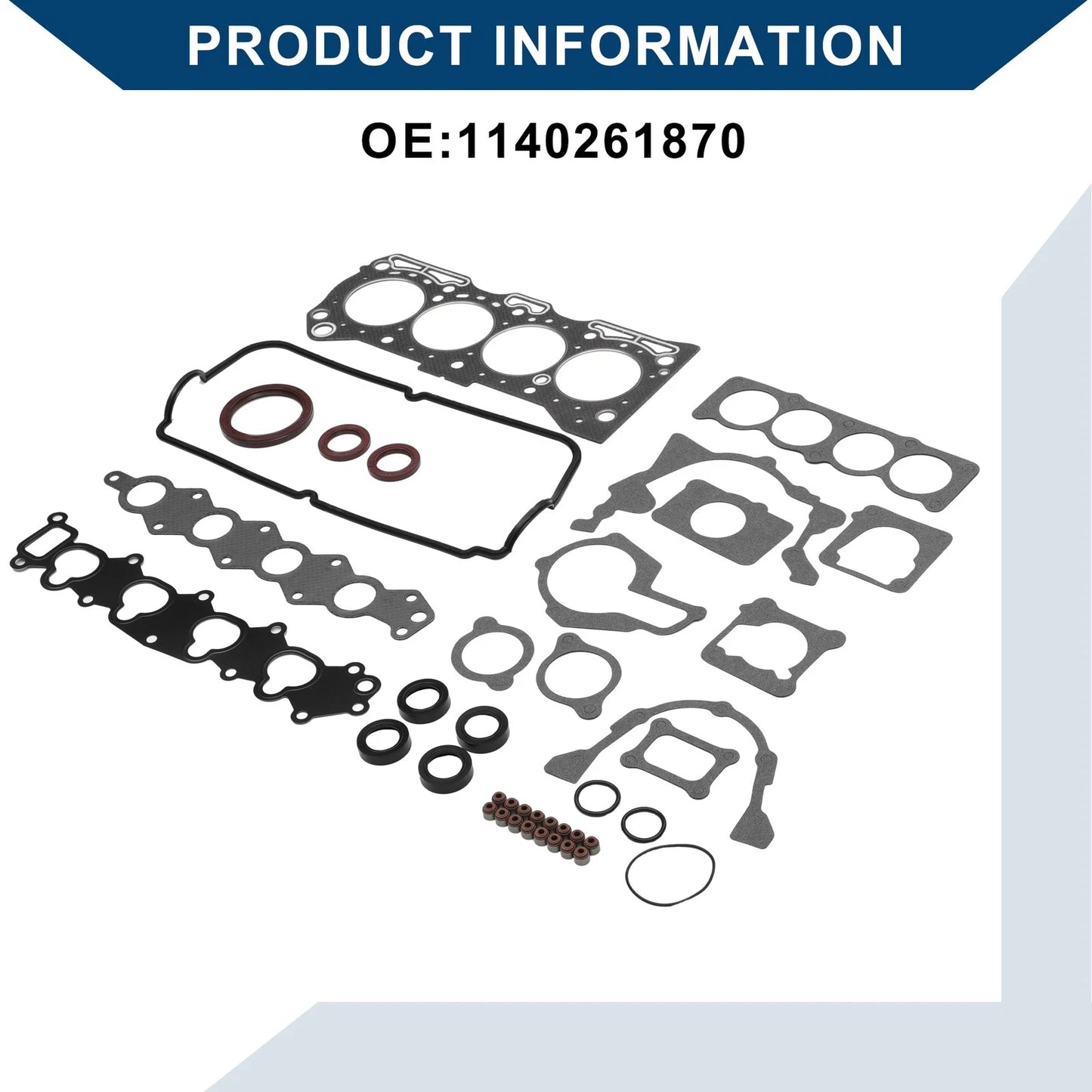 Set of 1 Cylinder Head Gasket Kit No.1140261870 for Suzuki G16B (16V)
