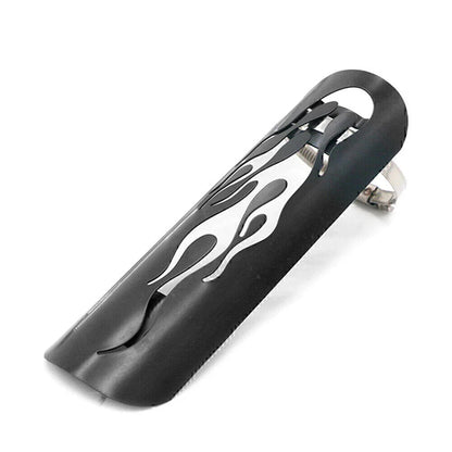 Motor Black Steel Exhaust Muffler Pipe Heat Shield Cover for Universal Car