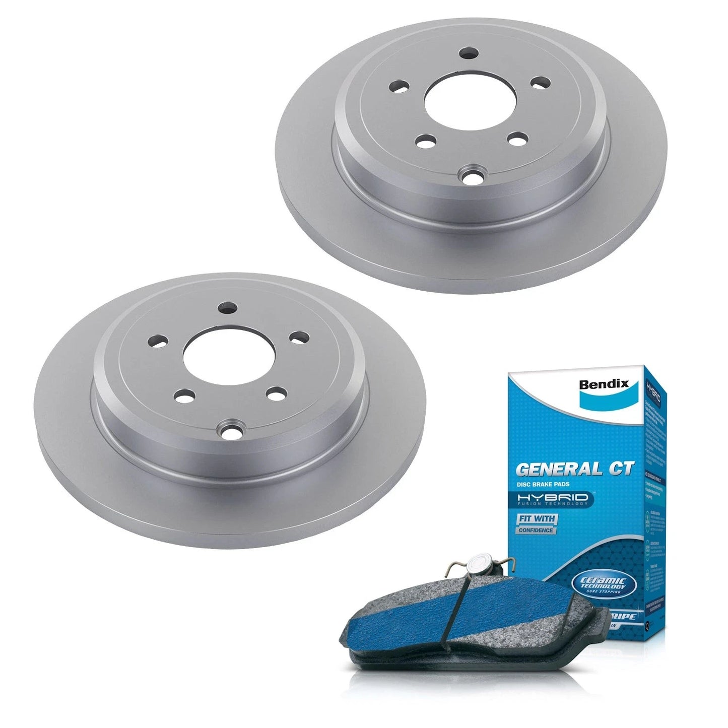Rear Brake Pads and Rotors for Ford Falcon Fairlane Fairmont (2002–2016)
