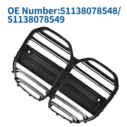 Front Upper Bumper Grille for BMW 4 Series G22 (2021–2023) Black Double Slat