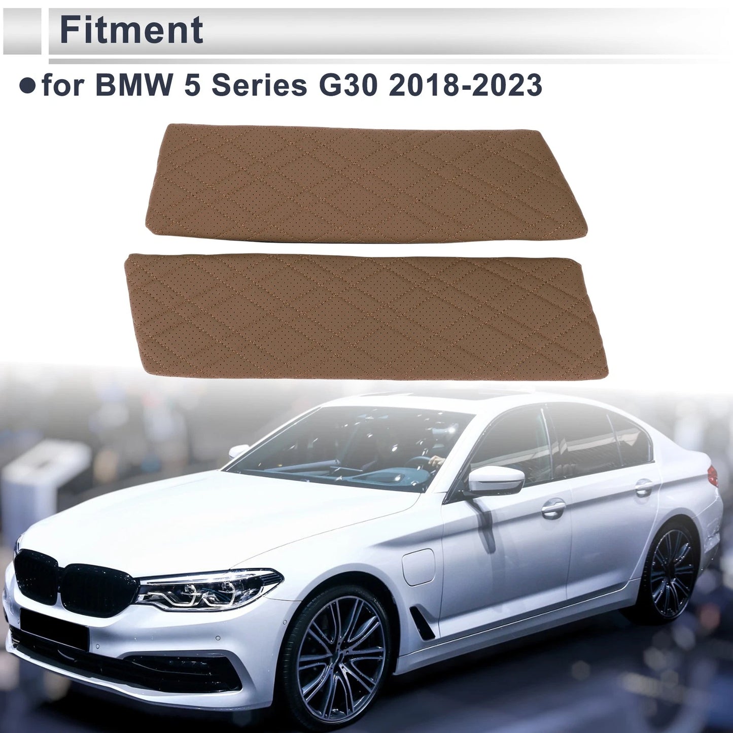 Center Console Cover for BMW 5 Series G30 (2018–2023) Brown Set of 1