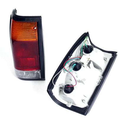 Set of 2 Tail Lights for Mazda B Series Pickup (1985–1998) Black Edge