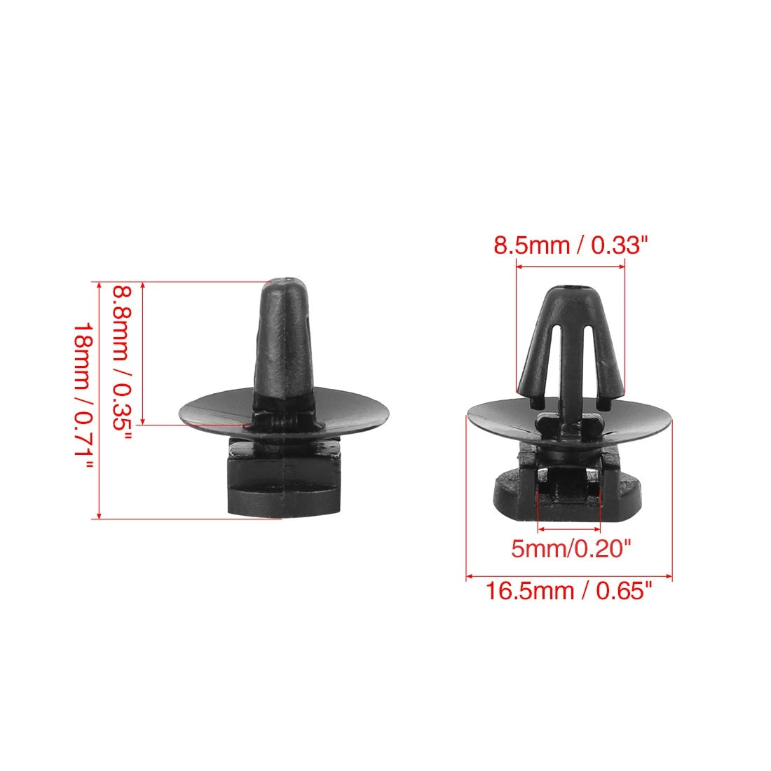 50pcs Car Clip Retainer Fastener with Cable Tie for Audi VW Skoda