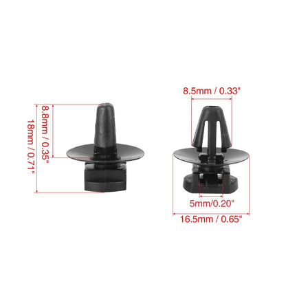 50pcs Car Clip Retainer Fastener with Cable Tie for Audi VW Skoda