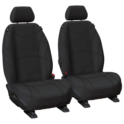 Front Tailor Made Black Neoprene Car Seat Covers for Pajero NS NT (2009-2010)