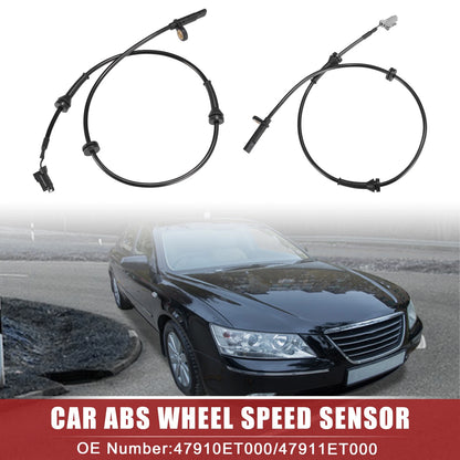 Set of 2 Front ABS Wheel Speed Sensors for Nissan (No. 47910ET000/47911ET000)