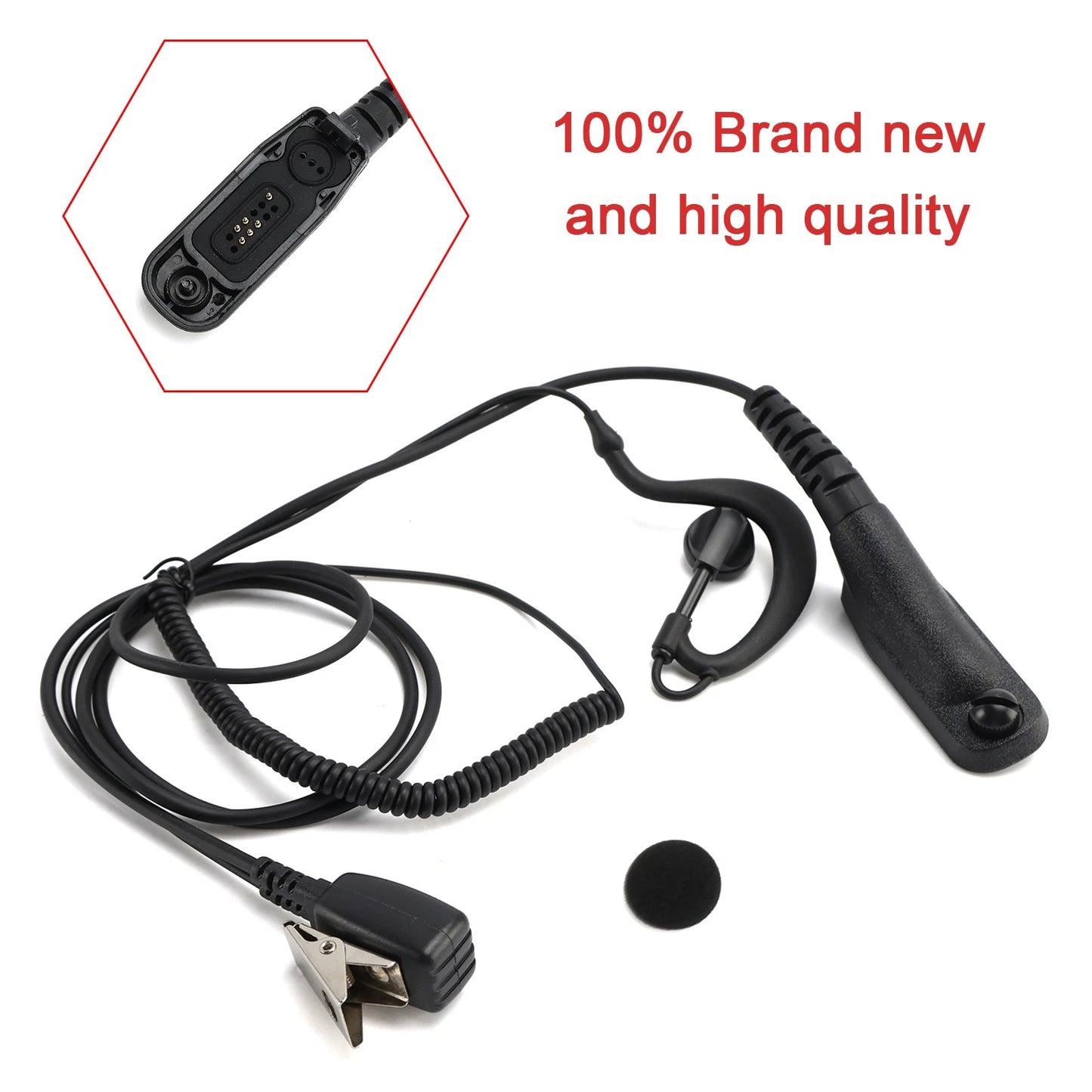 Curved Headphones for XPR6300 XiR P8200 DP3400 DGP4150 APX1000 (8268-614)
