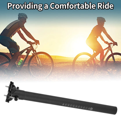 Bike Seat Post 31.8mm x 450mm for Universal Fit (2010–2023) Matte Black Carbon Fiber