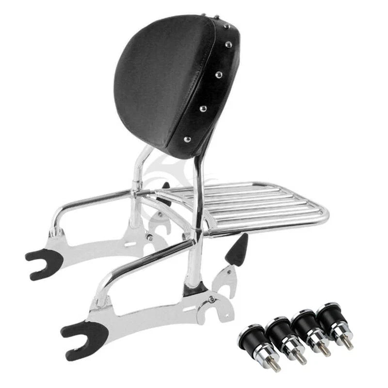 Chrome Sissy Bar Quick Release Spools for Indian Chief (2014-2018)