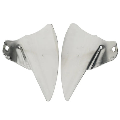 Chrome Saddle Shield Heat Deflectors for Harley Touring Road King (2009-2023)