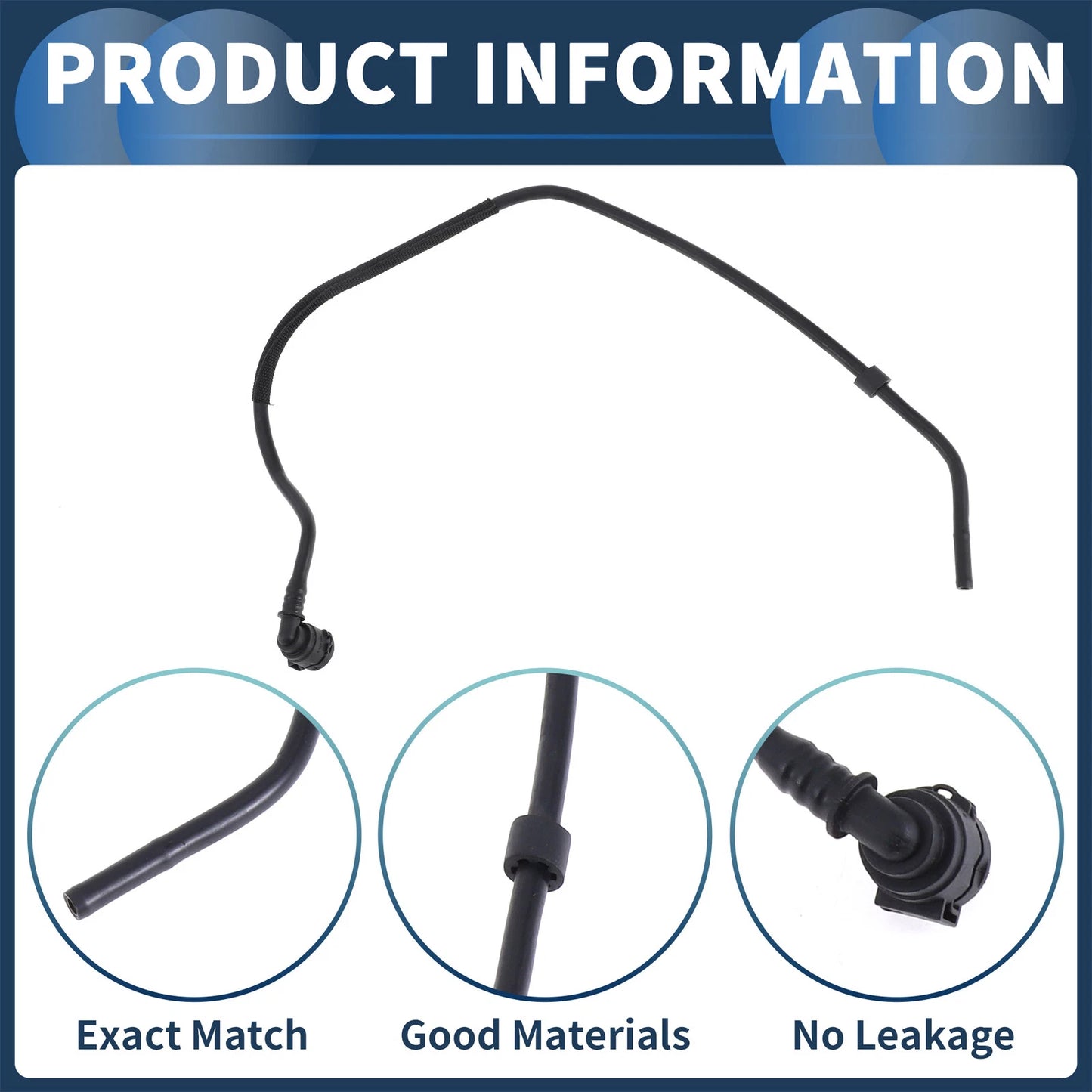 Radiator Hose for Mini Cooper Countryman (2017–2024) No. 17127646898 Plastic Black