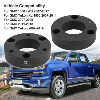 2.5 Inch Front Leveling Lift Spacers Kit for Silverado GMC 1500 4WD (2007–2017)