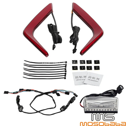 LED Rear Saddlebag Accent Lights + Taillight for Honda Goldwing GL1800 (2018)