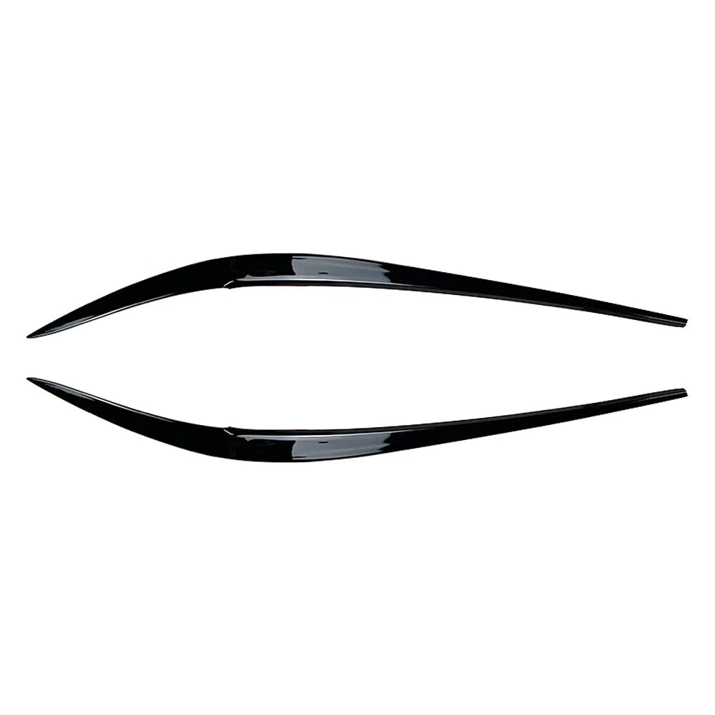 2X Headlight Eyebrow Eyelid Cover for BMW 3 Series G20 (2019–2021) Glossy Black
