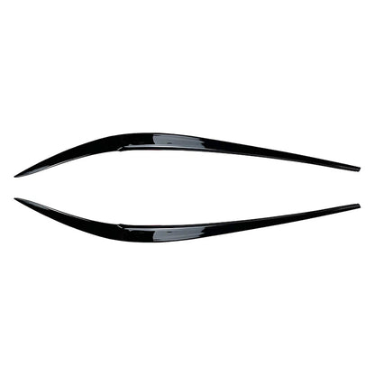 2X Headlight Eyebrow Eyelid Cover for BMW 3 Series G20 (2019–2021) Glossy Black
