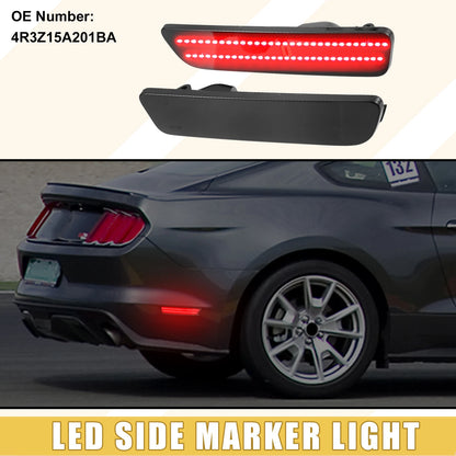Pair Rear LED Side Marker Light for Ford (2004–2008) 4R3Z-15A201-BA