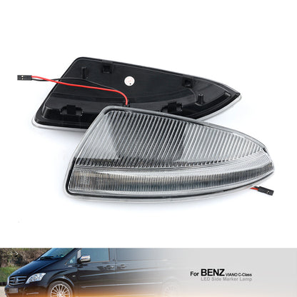 Dynamic LED Door Mirror Turn Signal Light for Mercedes Benz W204/164 (2008–2010)