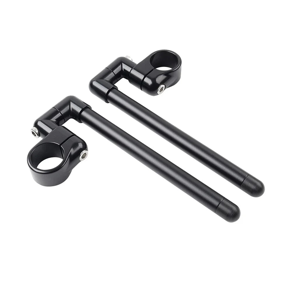 46MM Black Cafe Racer 7/8" Clip-On Handlebar for Motorcycle