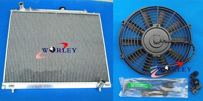 Aluminum Radiator & Fan for Pajero Montero Shogun (2000–2006)