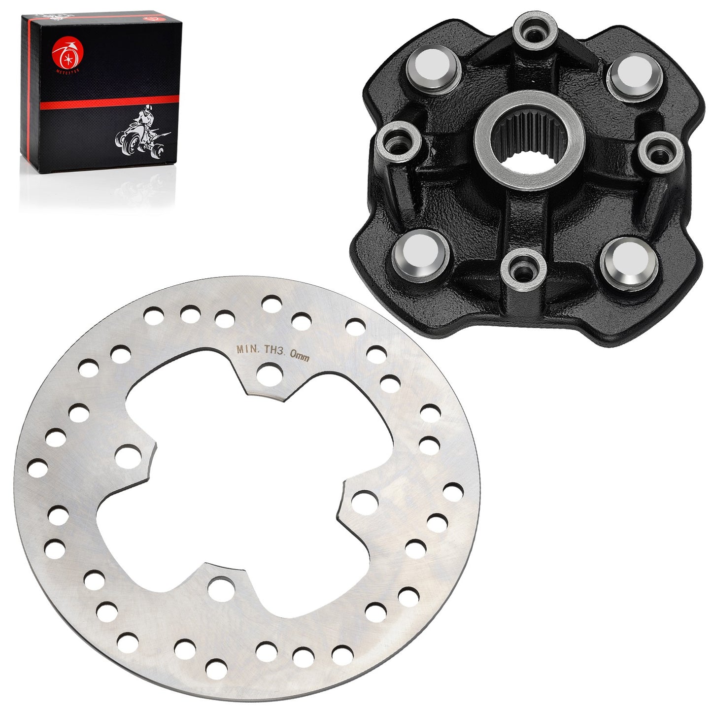 Front Wheel Hub with Brake Disc Rotor for Honda Foreman 500 (2014–2019)