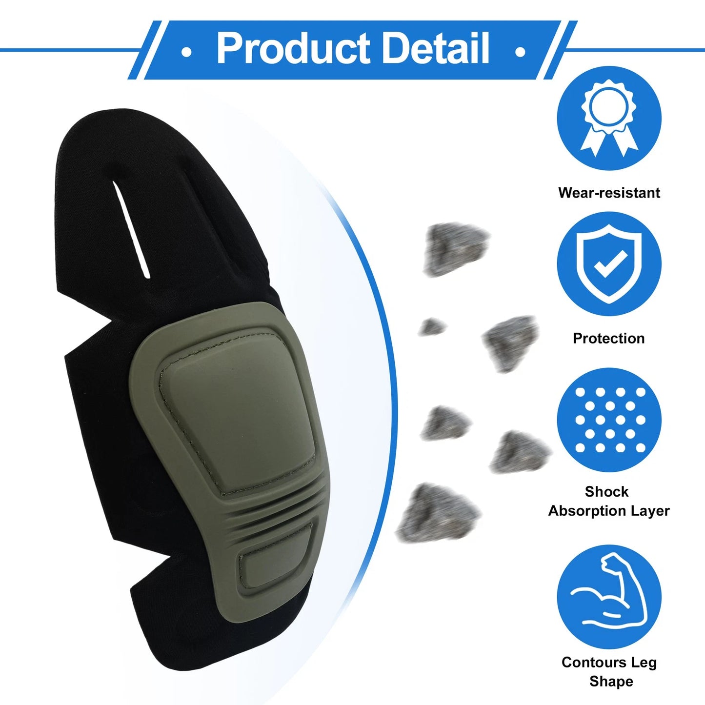 Elbow Knee Pads Set for Protective Gear (45-180° Bend)