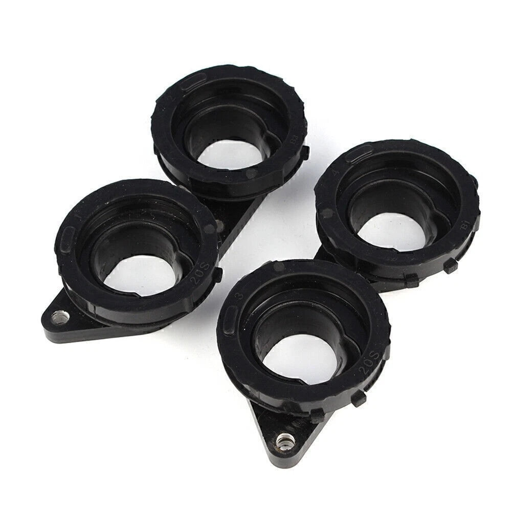 Set of 4 Carburetor Joint Intake Manifold Boots for Yamaha FZ6R XJ6 (2009–2017)