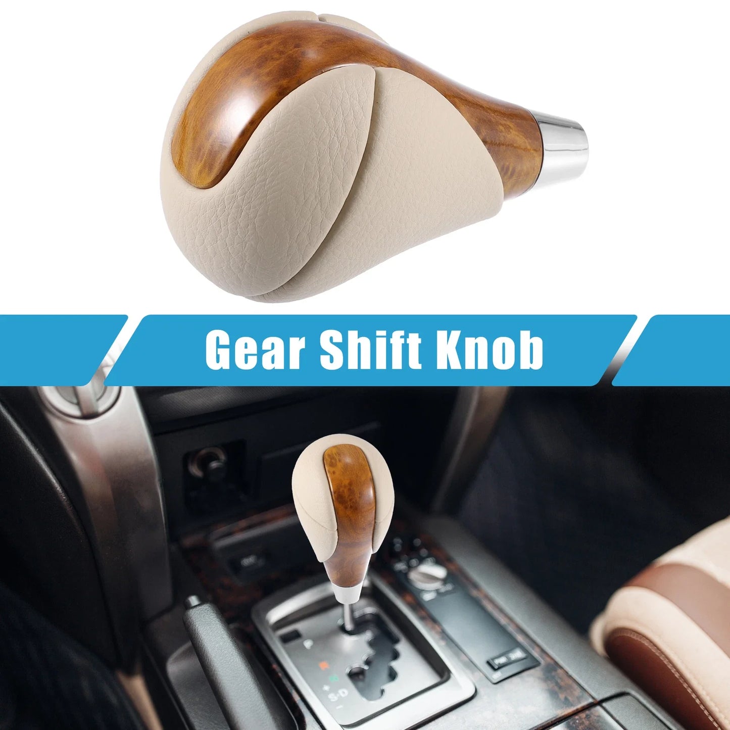 Brown Beige Gear Shift Knob for Lexus Car Gear Stick