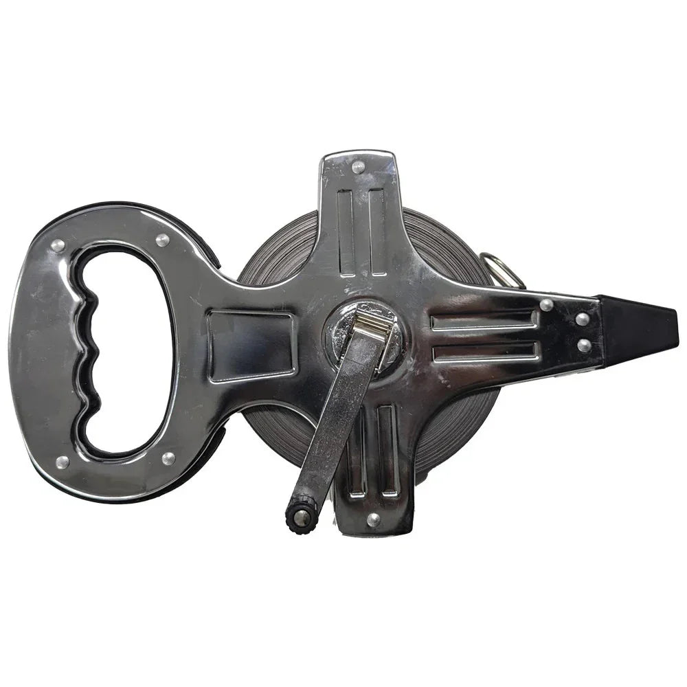 100M Stainless Steel Tape Measure Open Reel Metric Ruler