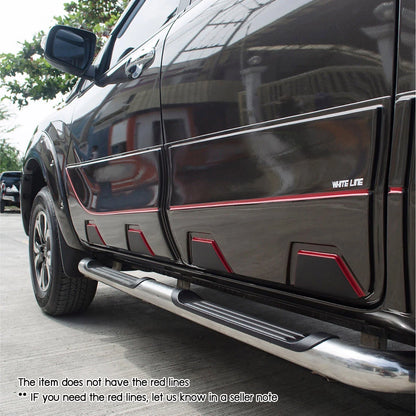 Matte Black Body Cladding Door Panel Bushes for Mazda BT-50 (2012-2019)
