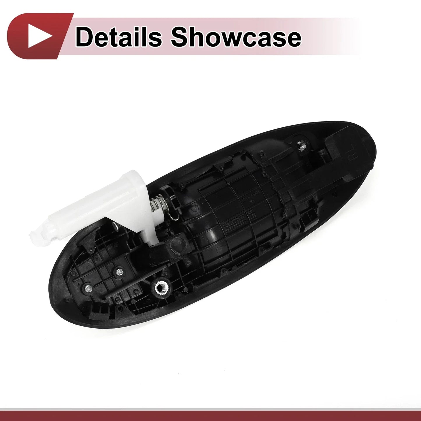 Exterior Door Handle for Hyundai Sonata Rear Left Black ABS (2011-2019)