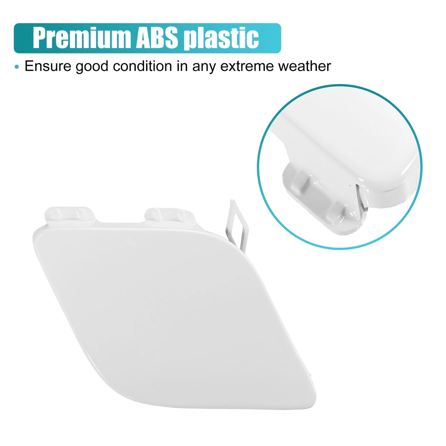 Front Bumper Tow Hook Cover for Mercedes-Benz CLA-Class (2014–2023) No.A1178851222 White