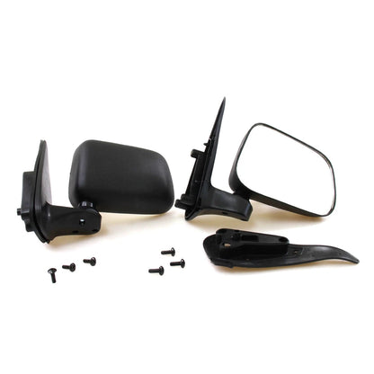 Set of 2 Black Door Mirrors for Toyota Hilux (1997–2006)