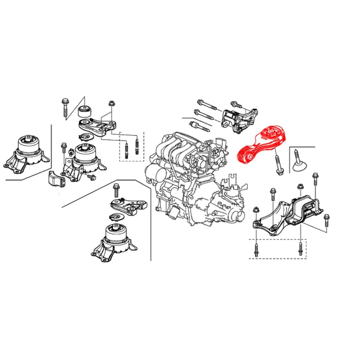 Engine Mount Torque Rod for Honda HR-V (2015–2020)