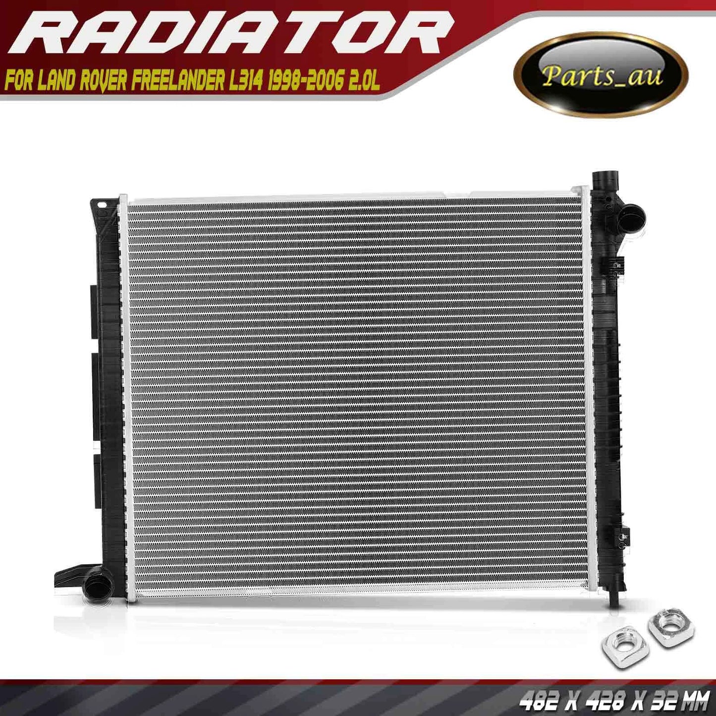 32mm Radiator for Land Rover Freelander L314 1998-2006 2.0L T2N SUV Manual Trans