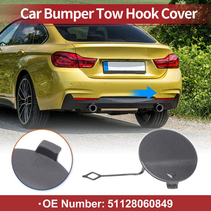 Rear Car Bumper Tow Hook Cover for BMW 428i (2014–2016) No. 51128060849 Grey