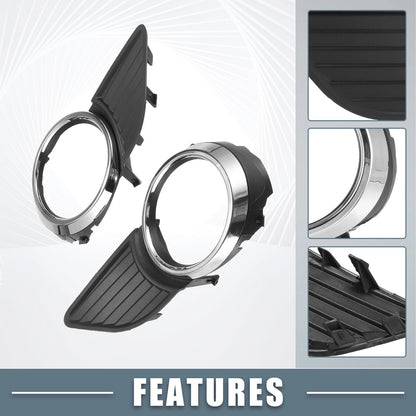 Set of 2 Fog Light Grille Covers for Toyota (52040-08010, 52030-08010)