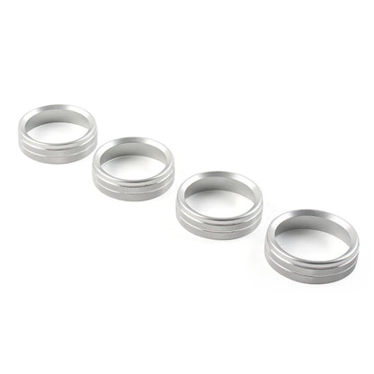Air Conditioner Switch Button Ring Knob Trim for Ford F150 XLT (2015–2020) Silver