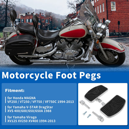 Set of 2 Rear Foot Pegs for Honda Magna VF250/VT250/VF750 (1994–2013)