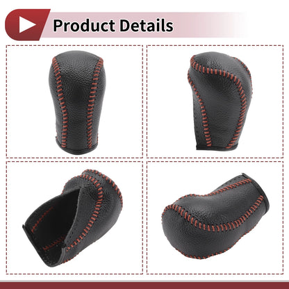 1 Pc Gear Shift Knob Cover for Mazda CX-5 (2013–2014) Black Brown