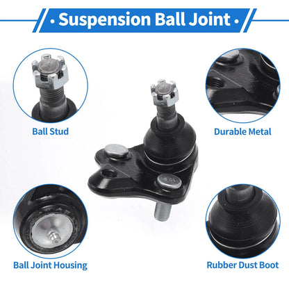2X Front Lower Ball Joints for Toyota Corolla (1996–2008) No. 43330-19115/43330-09230