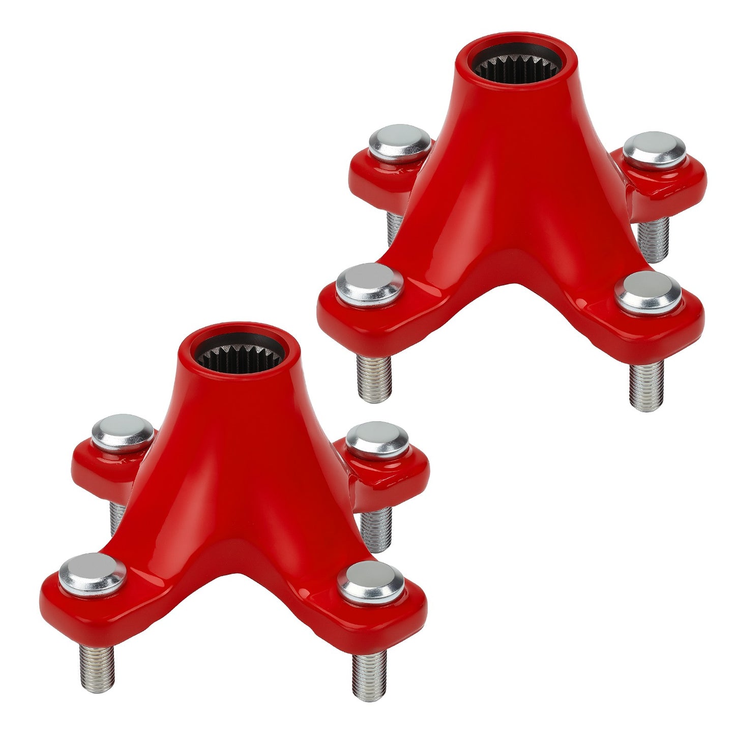 2X Rear Red Wheel Hubs for Honda ATC200X (1983–1987)