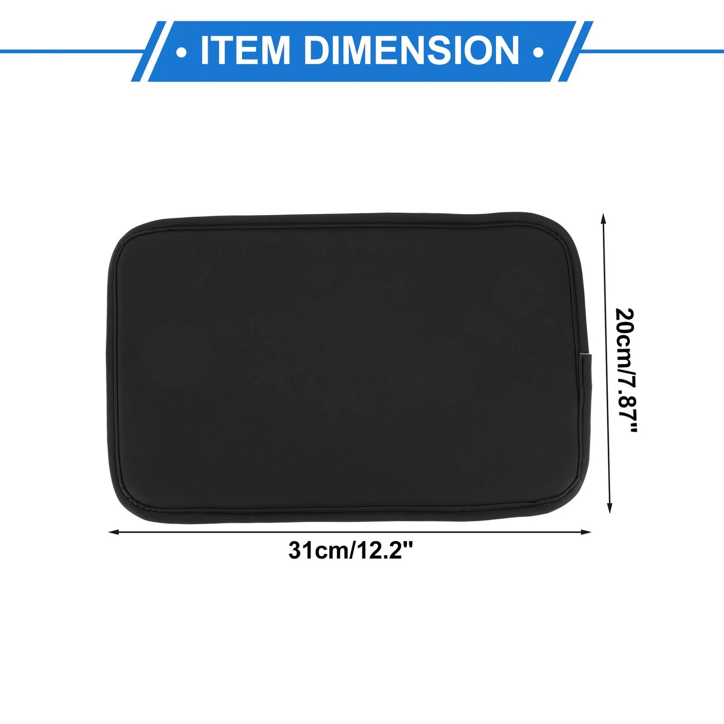 Center Console Cushion Pad   - Black