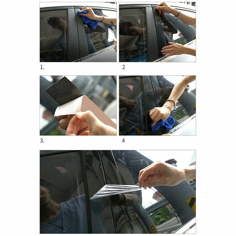 6 x Door Window Trim Cover Pillar Post for GMC Yukon XL Suburban (2015–2020)