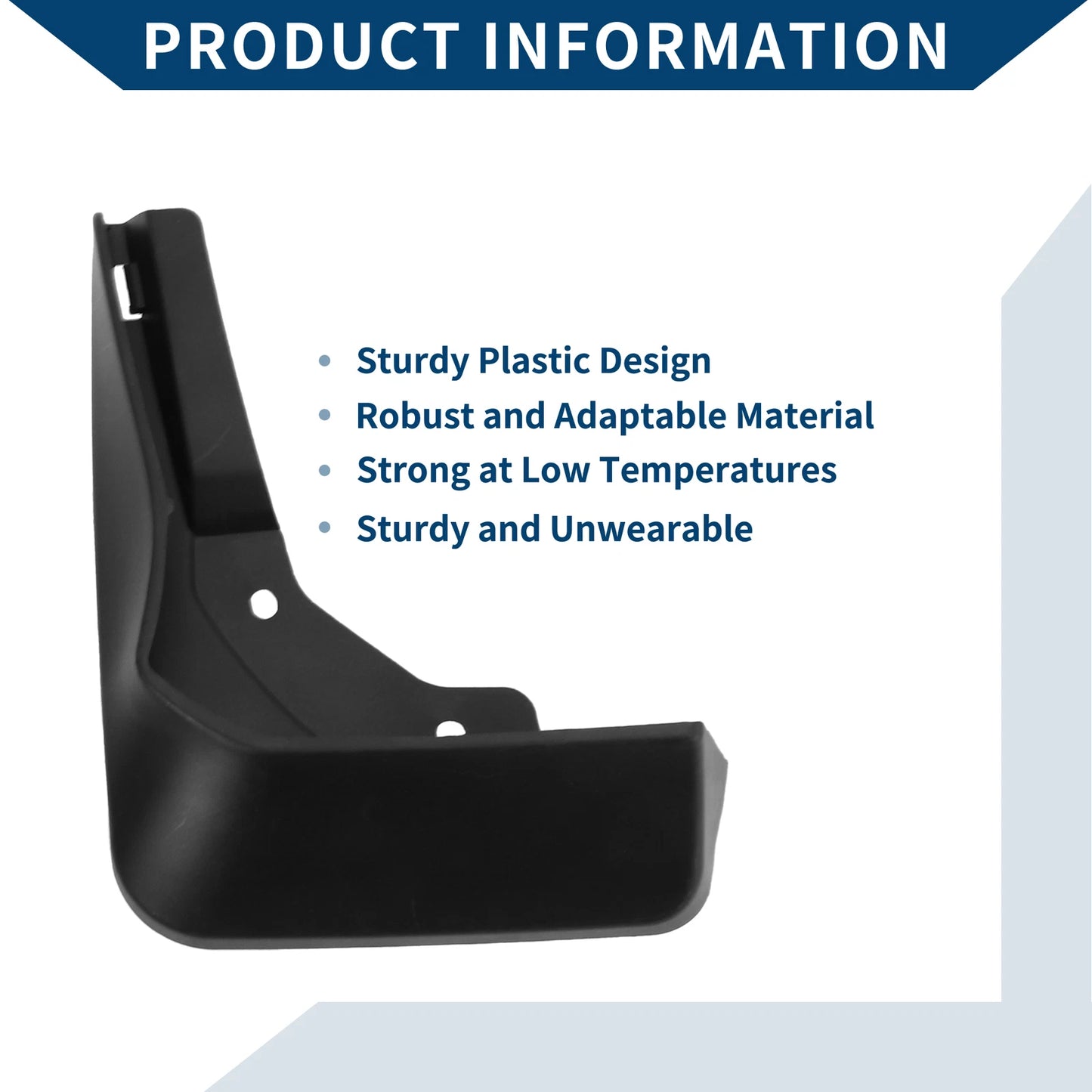 Set of 2 Mud Flaps Splash Guards for Mercedes-Benz A Class (2019–2022)