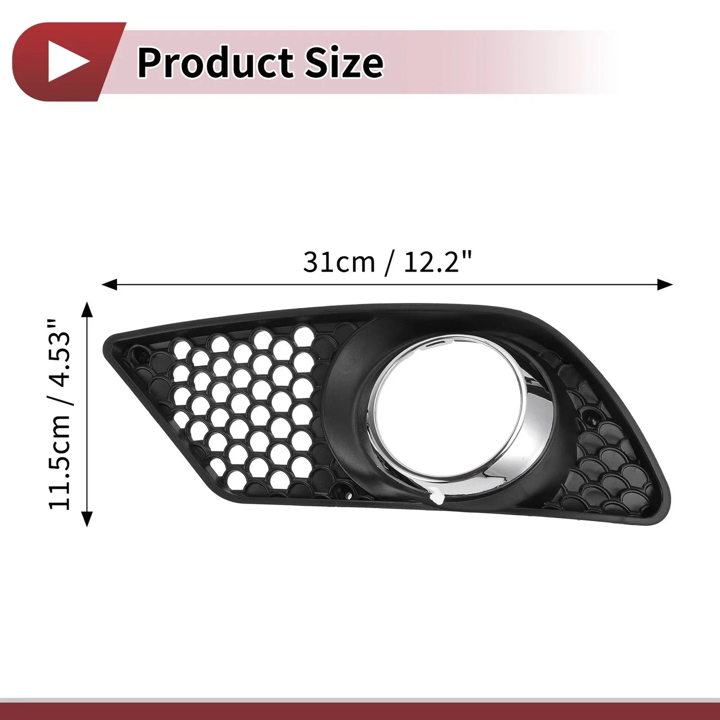Front Left Fog Light Grill for Mercedes-Benz C300 (2008-2012)