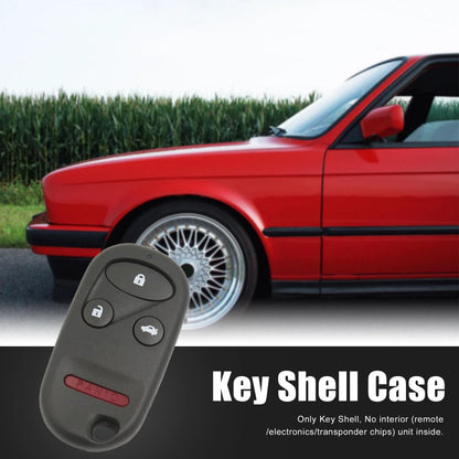 Replacement Key Fob Shell Case for Honda Accord 4 Button Black