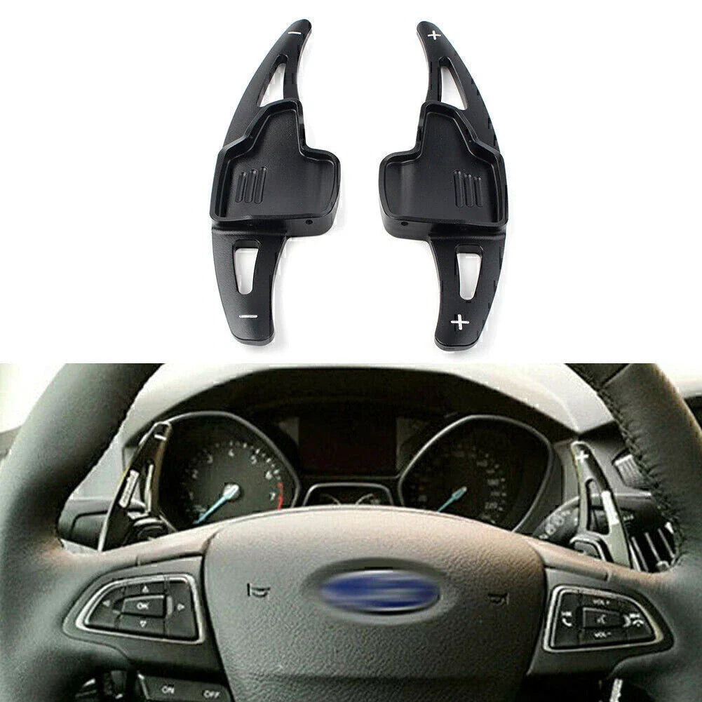 Steering Wheel Black Shift Paddle Shifter Extension for Ford Focus, Escape (2012-2018)