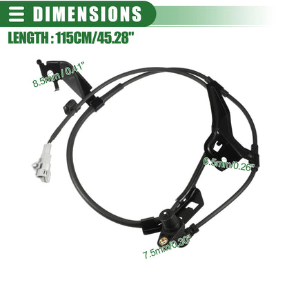 2pcs ABS Wheel Speed Sensor for Toyota RAV4 (2001–2005) No. 8954242040/8954342040
